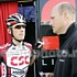 Andy Schleck with Bjarne Riis before the third stage of Paris-Nice 2007